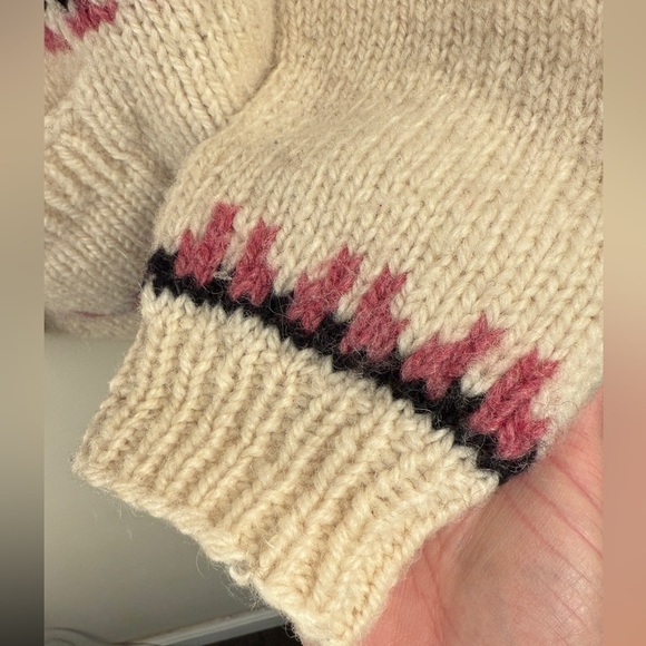 Fair Isle Handknitted New Wool Cardigan Made In Denmark Stofos - Picture 5 of 11